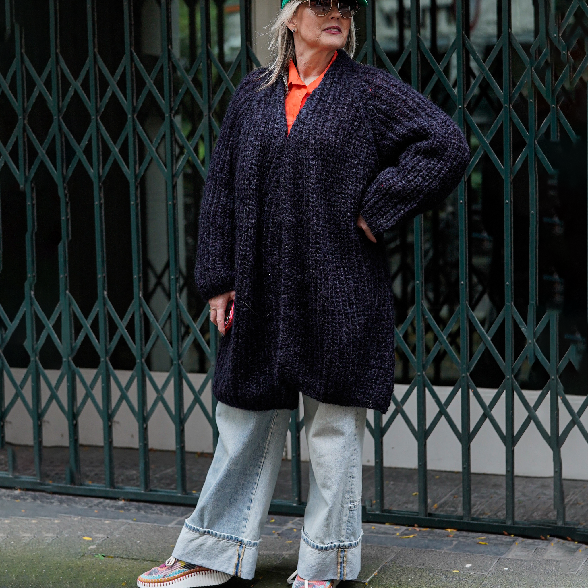 Angora cardigan - Blue