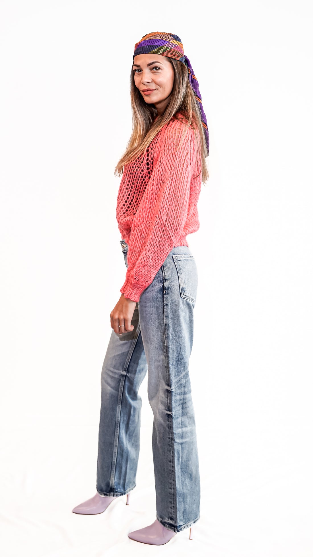 Khloe knitted sweater - Coral