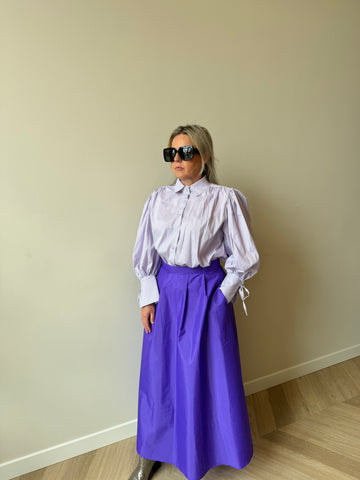Brooke blouse - White & Purple