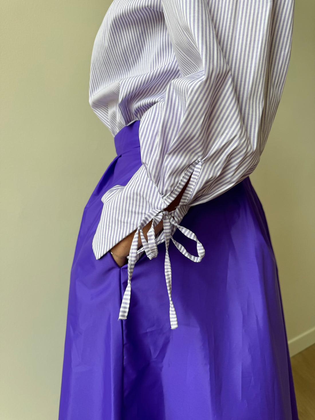 Brooke blouse - White & Purple