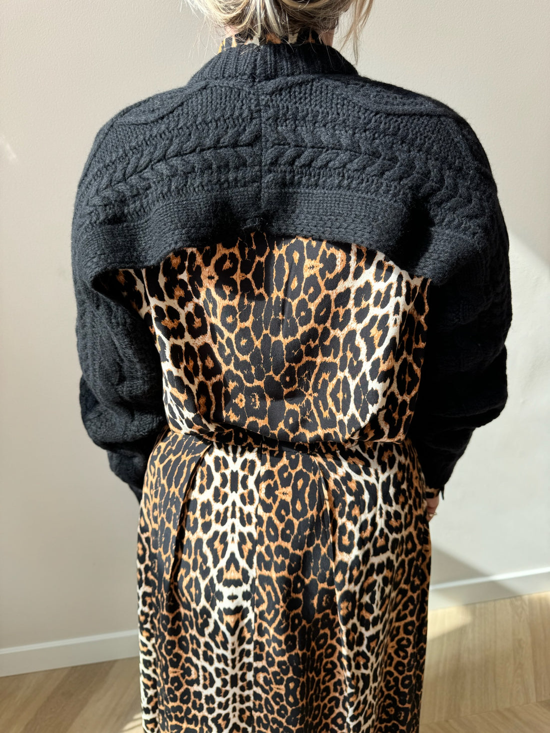Scarved sweater - Black